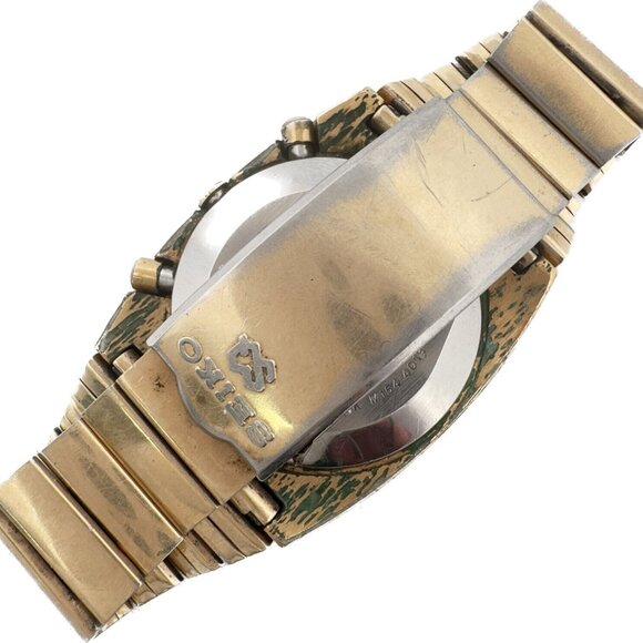 Vintage Seiko Men's Digital LCD Wristwatch M154-4018 w Band Running - Picture 4 of 6